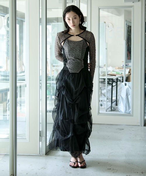 2p lace bolero レースボレロキャミソール（アンサンブル）｜Ezick