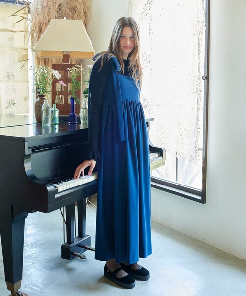 CAROLINA GLASER（カロリナ グレイサー）の「フリルリブ ニット プルオーバー（ニット/セーター・レディース・ブラック/グレー・ONE SIZE）」の12枚目の写真