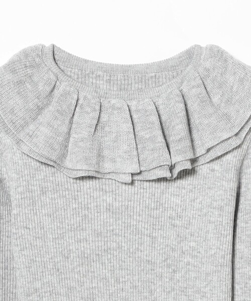 CAROLINA GLASER（カロリナ グレイサー）の「フリルリブ ニット プルオーバー（ニット/セーター・レディース・ブラック/グレー・ONE SIZE）」の19枚目の写真