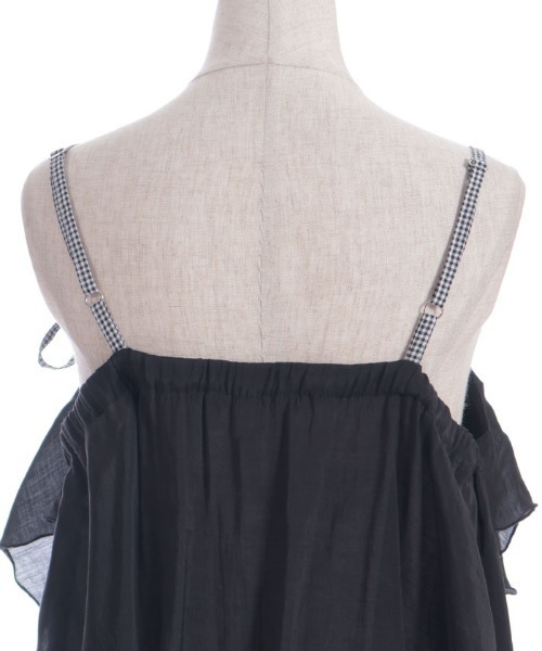 axes femme（アクシーズファム）の「ドレープフリルキャミビスチェ（Tシャツ/カットソー・レディース・ブラック/グリーン・FREE）」の17枚目の写真