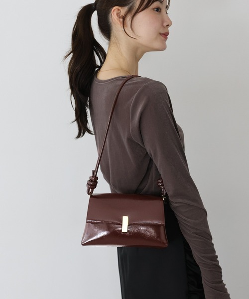 BLUEEAST（ブルーイースト）の「スクエアミニバッグ（ショルダーバッグ・レディース・ブラウン/モカ/ブラック・FREE）」の9枚目の写真