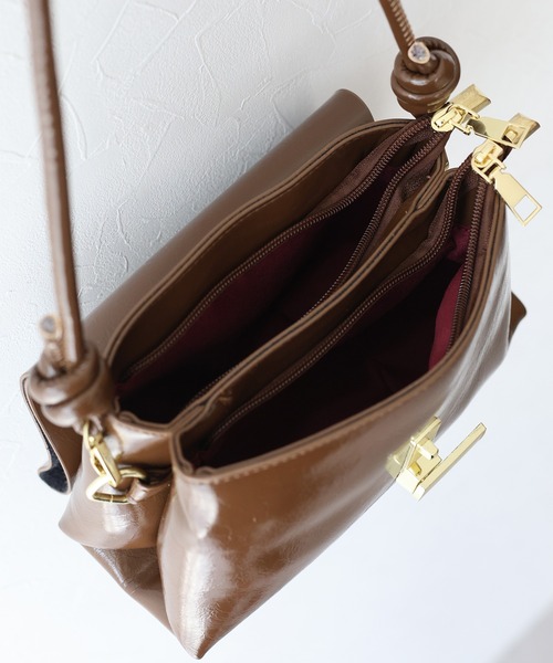 BLUEEAST（ブルーイースト）の「スクエアミニバッグ（ショルダーバッグ・レディース・ブラウン/モカ/ブラック・FREE）」の18枚目の写真