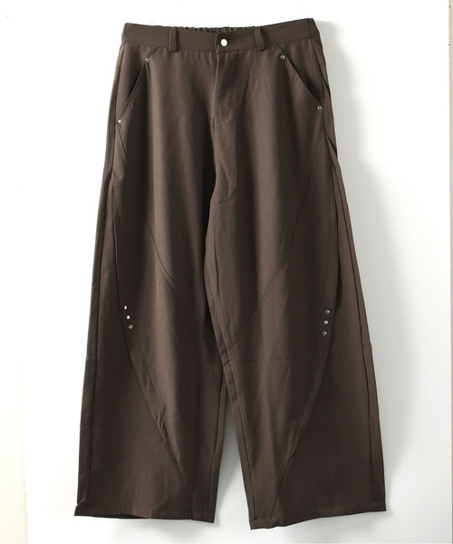 neos(ネオス)の「【neos】ルーズシルエット ワンポイント 立体 カーブ バルーン ワイド スラックス(スラックス・メンズ・ブラック/ブラウン・MEDIUM/LARGE/X-LARGE)」の19枚目の写真