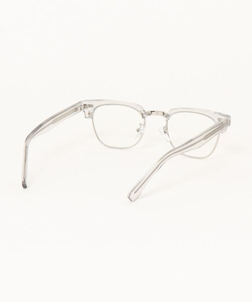 Narcissus（ナルシス）の「【ユニセックスデザイン】 ハーフリムメガネ　クリアレンズ（メガネ・レディース・ブラック/クリア・FREE）」の6枚目の写真