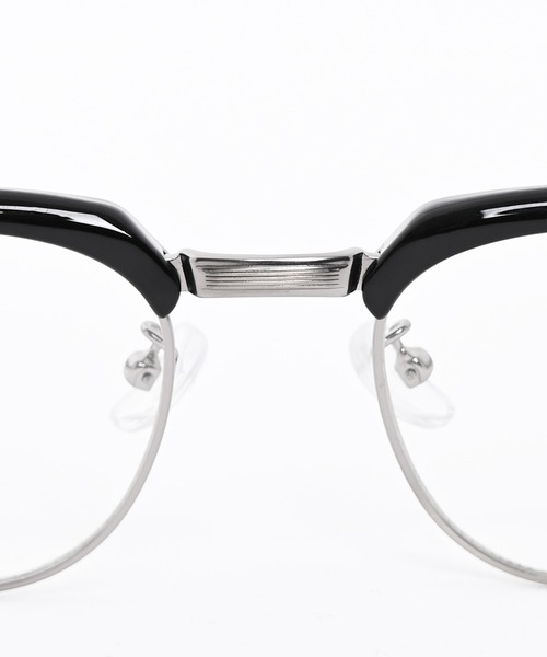 Narcissus（ナルシス）の「【ユニセックスデザイン】 ハーフリムメガネ　クリアレンズ（メガネ・レディース・ブラック/クリア・FREE）」の12枚目の写真