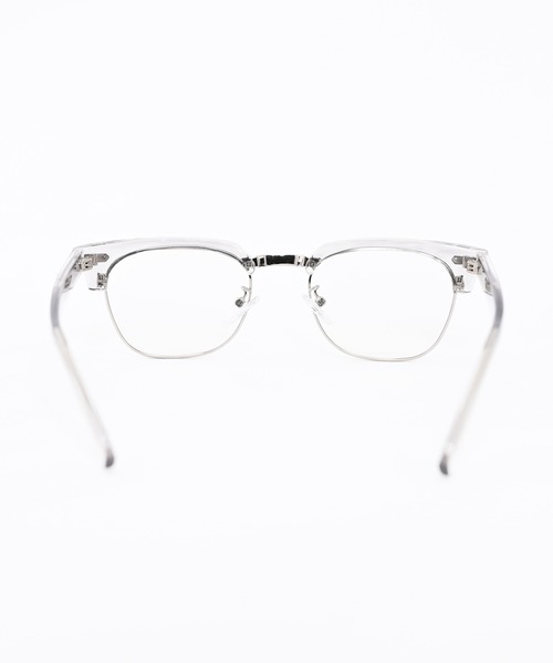 Narcissus（ナルシス）の「【ユニセックスデザイン】 ハーフリムメガネ　クリアレンズ（メガネ・レディース・ブラック/クリア・FREE）」の4枚目の写真