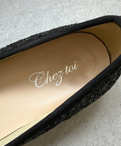 Chez toi（シェトワ）の「グリッターバレエシューズ（バレエシューズ・レディース・ブラック/ブラック系その他/シルバー・MEDIUM/LARGE）」の10枚目の写真