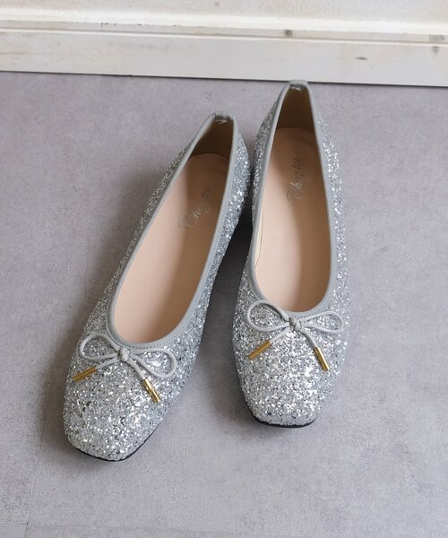 Chez toi（シェトワ）の「グリッターバレエシューズ（バレエシューズ・レディース・ブラック/ブラック系その他/シルバー・MEDIUM/LARGE）」の12枚目の写真