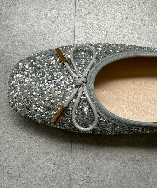 Chez toi（シェトワ）の「グリッターバレエシューズ（バレエシューズ・レディース・ブラック/ブラック系その他/シルバー・MEDIUM/LARGE）」の16枚目の写真