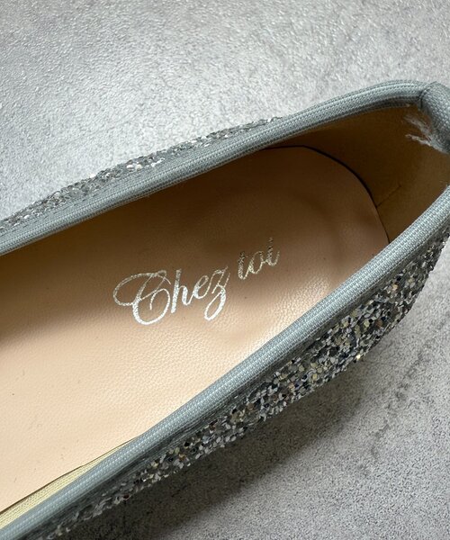Chez toi（シェトワ）の「グリッターバレエシューズ（バレエシューズ・レディース・ブラック/ブラック系その他/シルバー・MEDIUM/LARGE）」の17枚目の写真