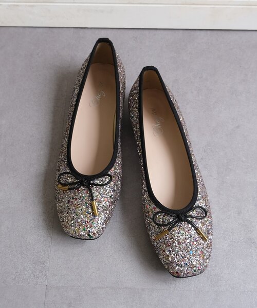 Chez toi（シェトワ）の「グリッターバレエシューズ（バレエシューズ・レディース・ブラック/ブラック系その他/シルバー・MEDIUM/LARGE）」の19枚目の写真