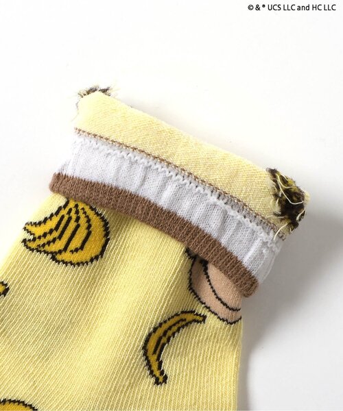 Ampersand（アンパサンド）の「【おさるのジョージ】総柄ソックス（ソックス/靴下・キッズ・オレンジ/ブラウン/グレー・12/15 /18/21）」の10枚目の写真