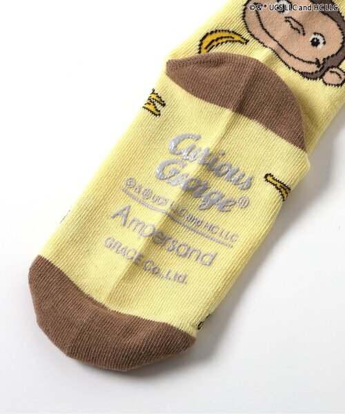 Ampersand（アンパサンド）の「【おさるのジョージ】総柄ソックス（ソックス/靴下・キッズ・オレンジ/ブラウン/グレー・12/15 /18/21）」の12枚目の写真
