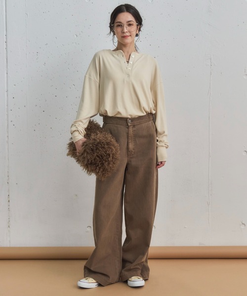 セール】サイドベルトワイドパンツ（デニムパンツ）｜DOUX ARCHIVES