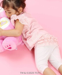 【ケアベア×SLAP SLIP】裾モチーフおしりフリル5分丈レギンス(80~130cm)