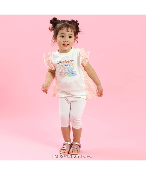 SLAP SLIP（スラップスリップ）の「【ケアベア×SLAP SLIP】裾モチーフおしりフリル5分丈レギンス(80~130cm)（レギンス/スパッツ・キッズ・パープル/ピンク・90cm/120cm/110cm/100cm/80ｃｍ/130cm）」の5枚目の写真