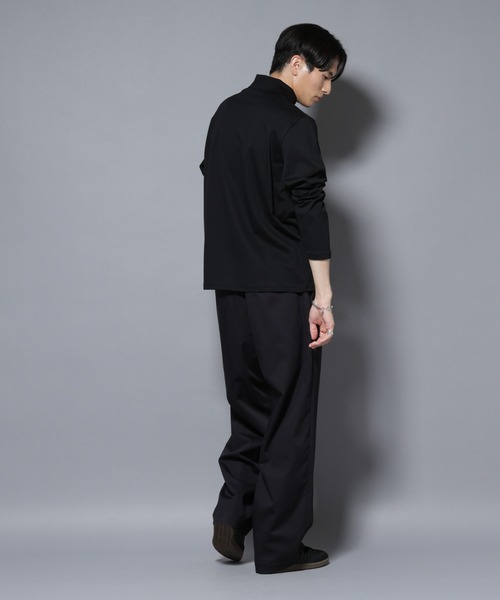 NANO universe（ナノユニバース）の「ジャケT(R) プレミアム タートルネック 長袖（Tシャツ/カットソー・メンズ・ブラック/ブルーグレー/ホワイト・S/M/L）」の11枚目の写真