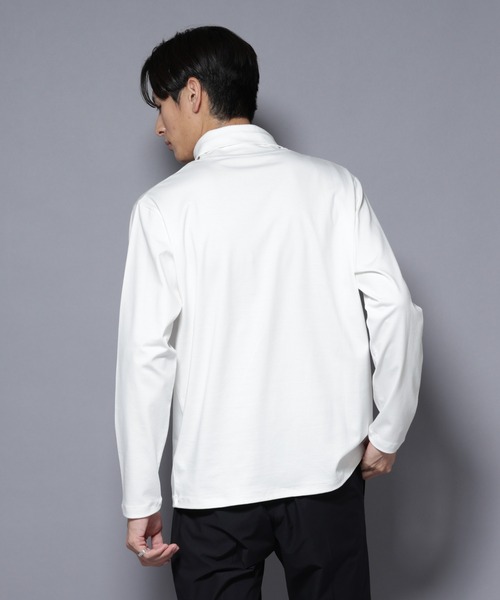 NANO universe（ナノユニバース）の「ジャケT(R) プレミアム タートルネック 長袖（Tシャツ/カットソー・メンズ・ブラック/ブルーグレー/ホワイト・S/M/L）」の20枚目の写真