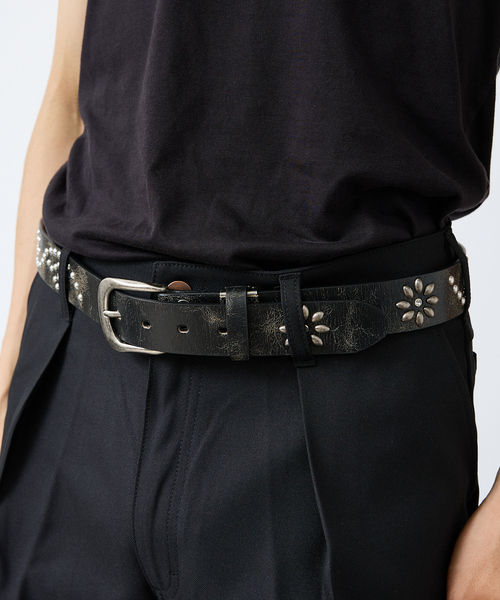 ABAHOUSE（アバハウス）の「【ウエスタン スタッズ レザー ベルト】35mm black Studded belt/ユニセックス（ベルト・メンズ・ブラック系その他/ブラック系その他2・フリー）」の18枚目の写真