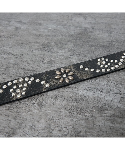 ABAHOUSE（アバハウス）の「【ウエスタン スタッズ レザー ベルト】35mm black Studded belt/ユニセックス（ベルト・メンズ・ブラック系その他/ブラック系その他2・フリー）」の6枚目の写真