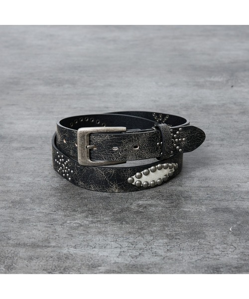 ABAHOUSE（アバハウス）の「【ウエスタン スタッズ レザー ベルト】35mm black Studded belt/ユニセックス（ベルト・メンズ・ブラック系その他/ブラック系その他2・フリー）」の16枚目の写真