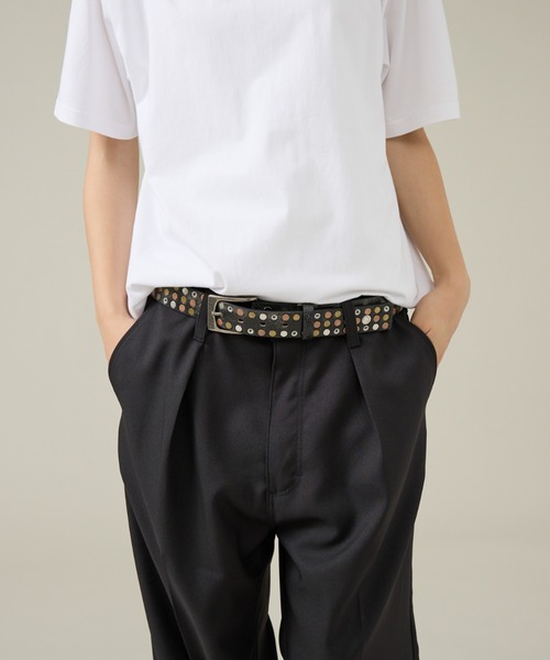 ABAHOUSE（アバハウス）の「【ウエスタン スタッズ レザー ベルト】35mm black Studded belt/ユニセックス（ベルト・メンズ・ブラック系その他/ブラック系その他2/ブラック系その他3・フリー）」の19枚目の写真