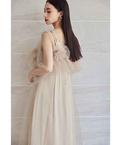 niana(ニアナ)の「マルチウェイボリュームチュールドレス 3点セット パーティードレス オケージョンドレス 結婚式 二次会 同窓会 成人式 お呼ばれワンピース(ドレス・レディース・ブルー/ブラック/ベージュ/グリーン/オレンジ/ブラウン・L/M/S)」の10枚目の写真