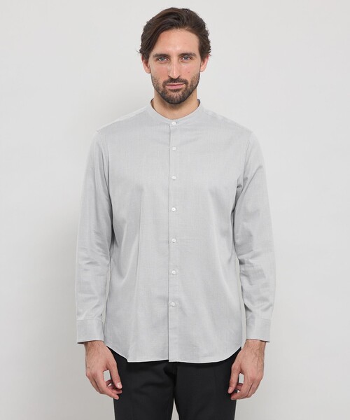 MACKINTOSH LONDON(マッキントッシュ ロンドン)の「小紋ジャカードバンドカラーシャツ(シャツ/ブラウス・メンズ・グレー/ブルー系その他2・XL/L/M)」の5枚目の写真
