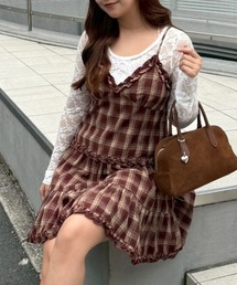continuer de NICE CLAUP | チェックティアードキャミチュニック(シャツ/ブラウス)