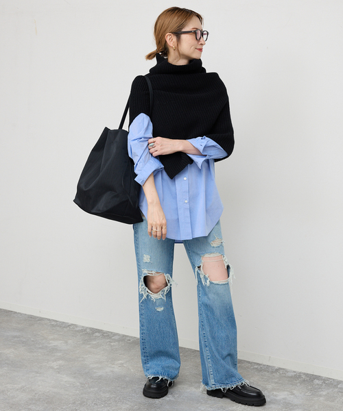 Spick & Span(スピックアンドスパン)の「MARY AL TERNA/メアリ オル ターナ WRAPPING(トートバッグ・レディース・ブラック/ブラウン・FREE)」の4枚目の写真