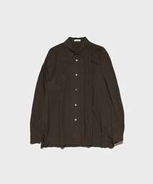 【ATON / エイトン】SHRINK COTTON LAWN WIDE SHIRT