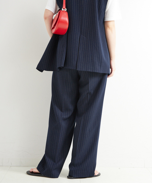 ベーセーストック・ジレ+パンツ 2点セット》手洗い可 / ジレ+2タックパンツセット（その他パンツ