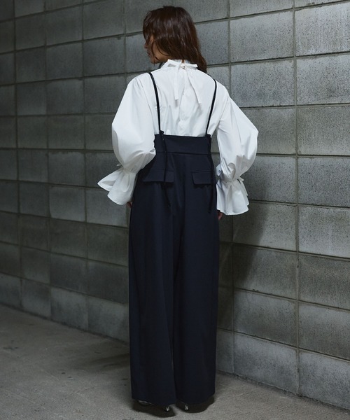 Narcissus(ナルシス)の「【SINN】サスペンダーワイドパンツ(その他パンツ・レディース・ブラウン/ブラック・FREE)」の8枚目の写真