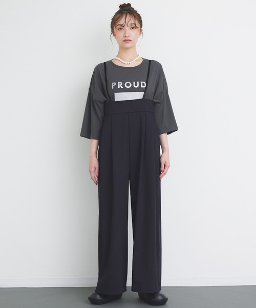 Narcissus(ナルシス)の「【SINN】サスペンダーワイドパンツ(その他パンツ・レディース・ブラウン/ブラック・FREE)」の7枚目の写真