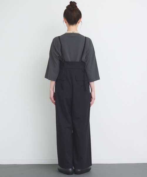 Narcissus(ナルシス)の「【SINN】サスペンダーワイドパンツ(その他パンツ・レディース・ブラウン/ブラック・FREE)」の6枚目の写真