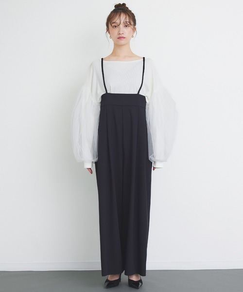 Narcissus(ナルシス)の「【SINN】サスペンダーワイドパンツ(その他パンツ・レディース・ブラウン/ブラック・FREE)」の5枚目の写真