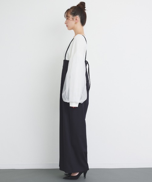 Narcissus(ナルシス)の「【SINN】サスペンダーワイドパンツ(その他パンツ・レディース・ブラウン/ブラック・FREE)」の4枚目の写真