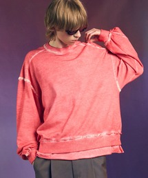 MAISON SPECIAL(]XyV)́sUNISEXtHeavy-Weight Sweat Embroidery Damage Over-Dye Crew Neck Pullover/wr[EFCgGuC_[_[WI[o[_CN[lbNvI[o[yMAISON SPECIAL/]XyVz(XEFbg)