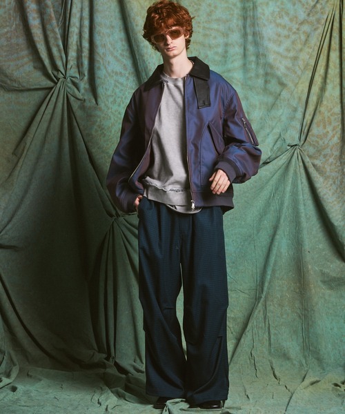 MAISON SPECIAL(メゾンスペシャル)の「《UNISEX》Heavy-Weight Sweat Embroidery Damage Over-Dye Crew Neck Pullover/ヘビーウェイトエンブロイダリーダメージオーバーダイクルーネックプルオーバー【MAISON SPECIAL/メゾンスペシャル】(スウェット・メンズ・ブラック/グレイッシュベージュ/ピンク/パープル/ライトグリーン/カーキ/サックスブルー・0/1/2)」の21枚目の写真