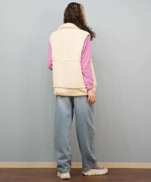 ROXY(ロキシー)の「ROXY/ロキシー ボアベスト 撥水 RJK254020(ベスト・レディース・アイボリー/ブラック・M/L)」の13枚目の写真