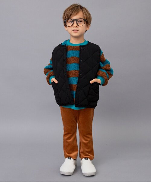 BREEZE（ブリーズ）の「ボアスリッポン（スニーカー・キッズ・ブラック/オフホワイト・17/16/15 /14/19/18）」の4枚目の写真