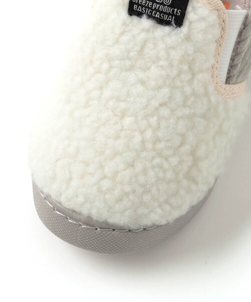 BREEZE（ブリーズ）の「ボアスリッポン（スニーカー・キッズ・ブラック/オフホワイト・17/16/15 /14/19/18）」の11枚目の写真