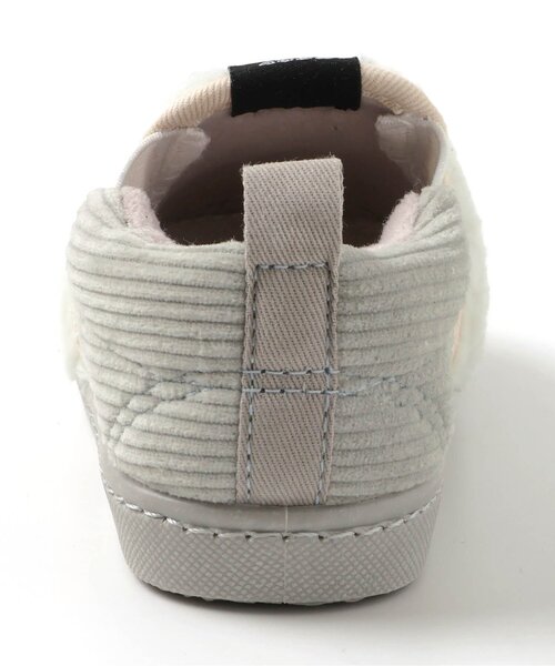 BREEZE（ブリーズ）の「ボアスリッポン（スニーカー・キッズ・ブラック/オフホワイト・17/16/15 /14/19/18）」の3枚目の写真