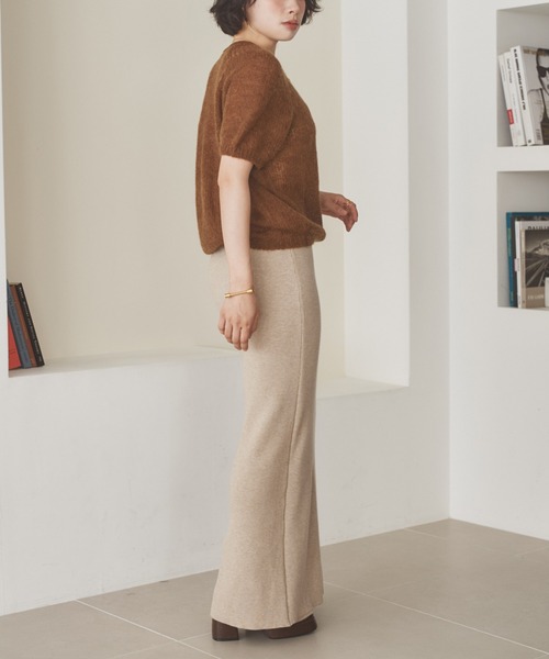 LAULEN（ローレン）の「wool mohair blend puff knit /ウールモヘアブレンドパフニット（ニット/セーター・レディース・アイボリー/レッド/ブラウン・FREE）」の15枚目の写真