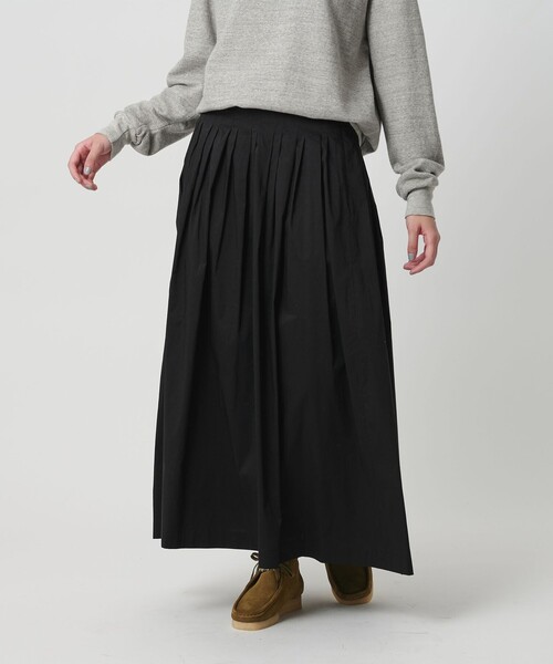 BEAUTY&YOUTH UNITED ARROWS(ビューティーアンドユースユナイテッドアローズ)の「ポリエステルコットン タックフレアスカート(スカート・レディース・ダークグレー/ブラック/ダークブラウン・M/S)」の7枚目の写真