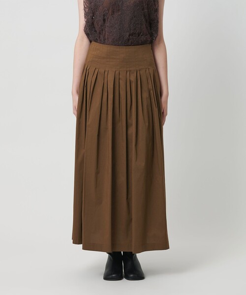 BEAUTY&YOUTH UNITED ARROWS(ビューティーアンドユースユナイテッドアローズ)の「ポリエステルコットン タックフレアスカート(スカート・レディース・ダークグレー/ブラック/ダークブラウン・M/S)」の13枚目の写真