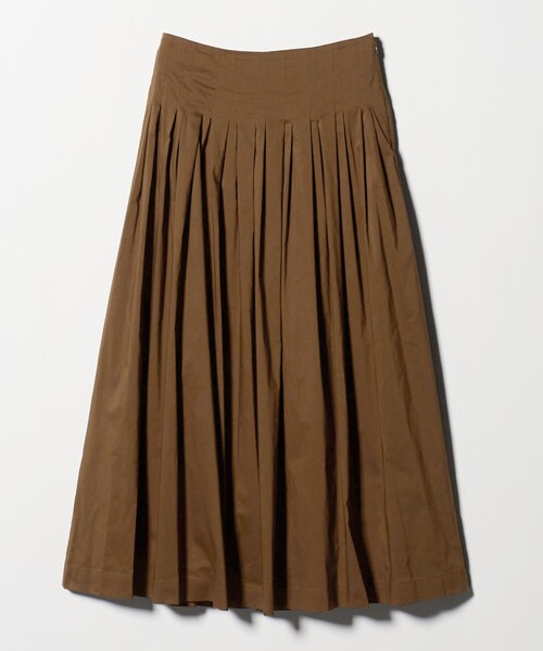 BEAUTY&YOUTH UNITED ARROWS(ビューティーアンドユースユナイテッドアローズ)の「ポリエステルコットン タックフレアスカート(スカート・レディース・ダークグレー/ブラック/ダークブラウン・M/S)」の16枚目の写真