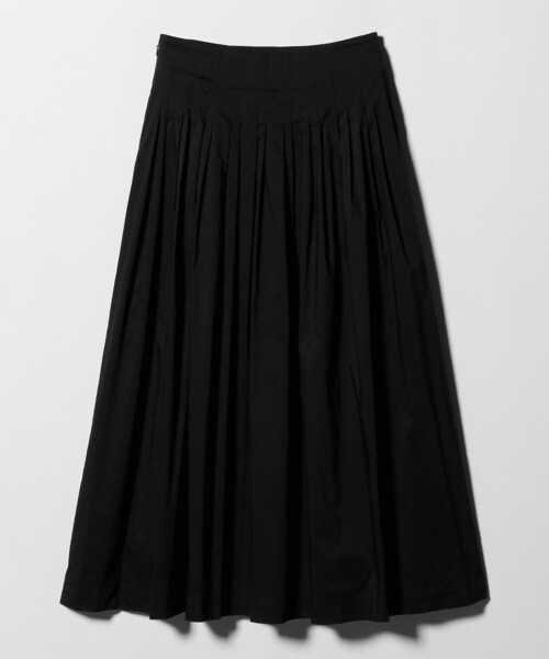 セール】ポリエステルコットン タックフレアスカート（スカート