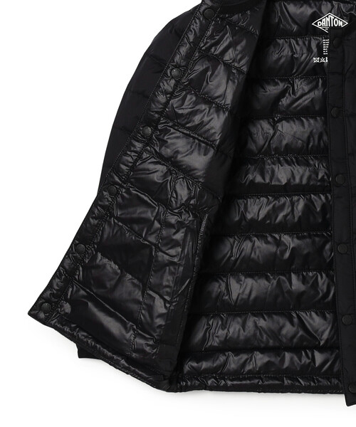 DANTON（ダントン）の「KIDS' INNER DOWN CREWNECK JACKET（ダウンジャケット/コート・キッズ・ブラック/マスタード/オフホワイト・115/105/125/135）」の9枚目の写真