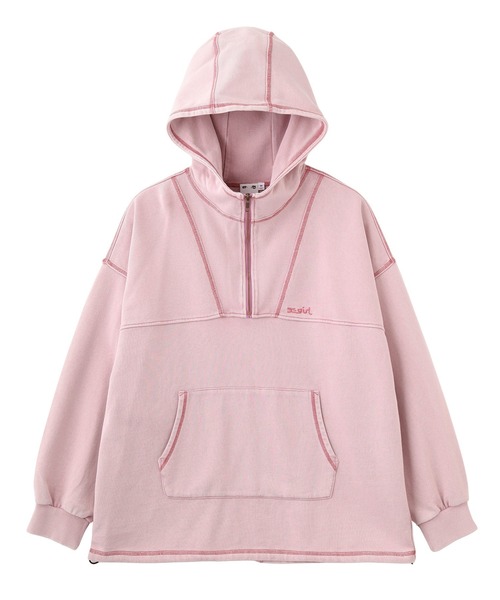 BLEACHED ANORAK SWEAT TOP（パーカー）｜X-girl（エックスガール）の